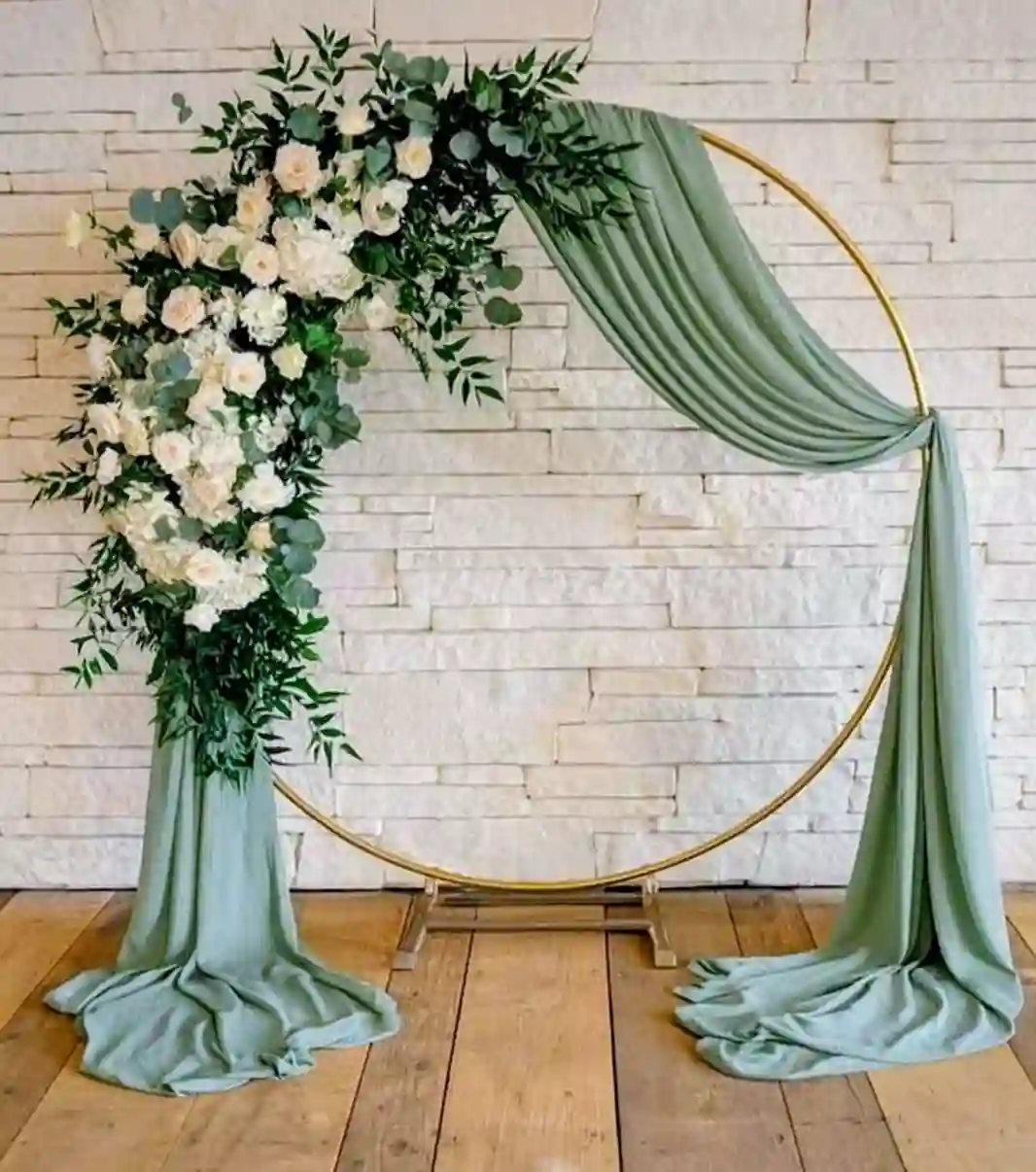 Half Floral Ring Stand Flowers Decoration